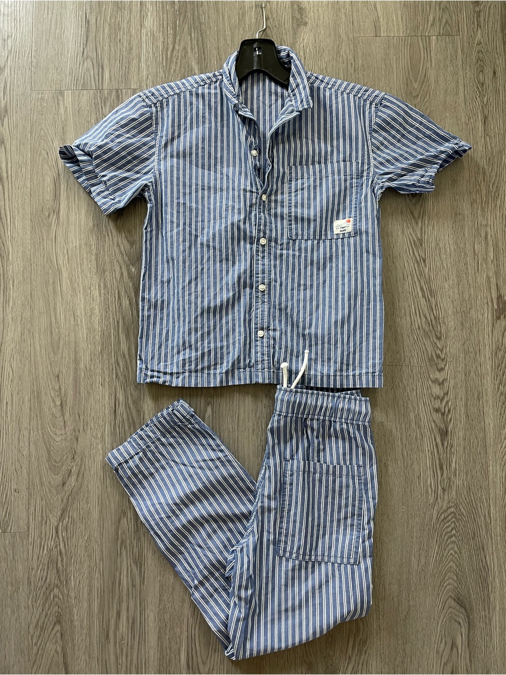 H&M striped two piece set size 7